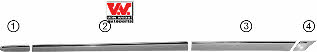 Van Wezel 3032425 Rear door trim left 3032425: Buy near me in Poland at 2407.PL - Good price!