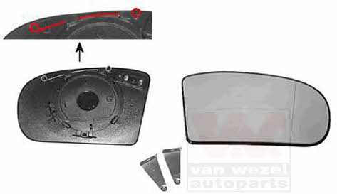 Van Wezel 3032838 Side mirror insert, right 3032838: Buy near me in Poland at 2407.PL - Good price!