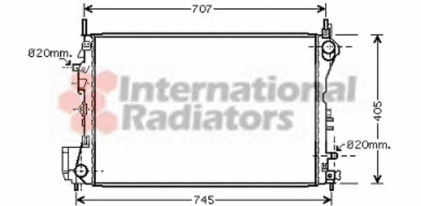 Van Wezel 37002395 Radiator, engine cooling 37002395: Buy near me in Poland at 2407.PL - Good price!