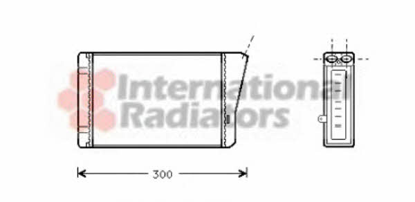 Van Wezel 37006196 Heat exchanger, interior heating 37006196: Buy near me in Poland at 2407.PL - Good price!