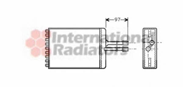 Wärmetauscher, Innenraumheizung Opel Vectra B: 37006216 Van Wezel Wärmetauscher, innenraumheizung