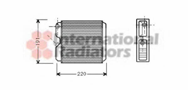 Van Wezel 37006240 Heat exchanger, interior heating 37006240: Buy near me at 2407.PL in Poland at an Affordable price!