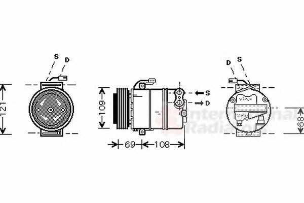 Van Wezel 3700K358 Компресор кондиціонера 3700K358: Приваблива ціна - Купити у Польщі на 2407.PL!