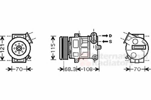 Van Wezel 3700K418 Компресор кондиціонера 3700K418: Приваблива ціна - Купити у Польщі на 2407.PL!