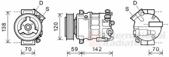 Van Wezel 3700K577 Компрессор кондиционера 3700K577: Отличная цена - Купить в Польше на 2407.PL!