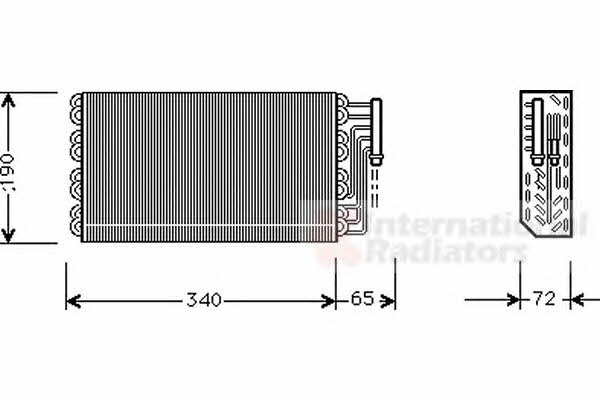 Van Wezel 3700V088 Air conditioner evaporator 3700V088: Buy near me at 2407.PL in Poland at an Affordable price!