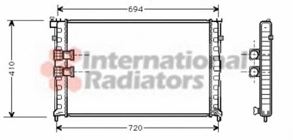 Van Wezel 40002185 Radiator, engine cooling 40002185: Buy near me in Poland at 2407.PL - Good price!