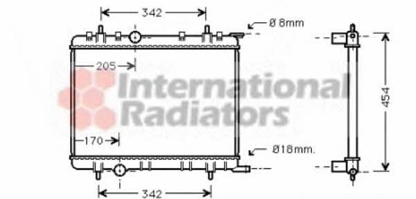 Van Wezel 40002211 Radiator, engine cooling 40002211: Buy near me in Poland at 2407.PL - Good price!