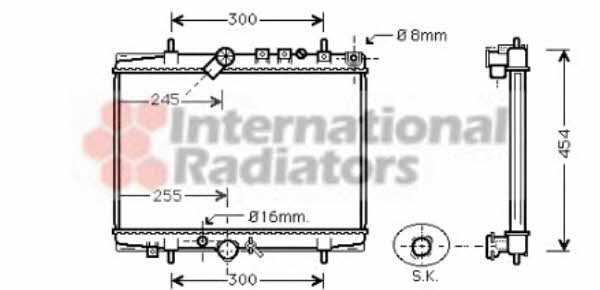 Van Wezel 40002217 Radiator, engine cooling 40002217: Buy near me in Poland at 2407.PL - Good price!