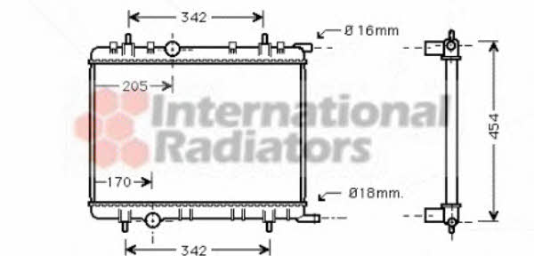 Van Wezel 40002251 Radiator, engine cooling 40002251: Buy near me in Poland at 2407.PL - Good price!