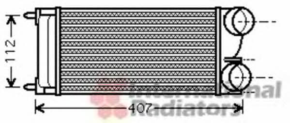 Intercooler Citroen: 40004334 Van Wezel Intercooler, charger