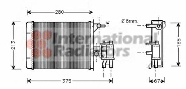 Van Wezel 40006134 Heat exchanger, interior heating 40006134: Buy near me at 2407.PL in Poland at an Affordable price!