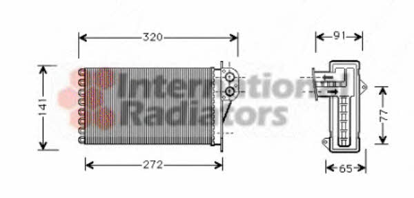 Van Wezel 40006199 Радиатор отопителя салона 40006199: Отличная цена - Купить в Польше на 2407.PL!