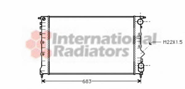 Van Wezel 43002131 Radiator, engine cooling 43002131: Buy near me in Poland at 2407.PL - Good price!