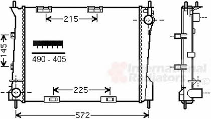 Van Wezel 43002554 Радіатор охолодження двигуна 43002554: Приваблива ціна - Купити у Польщі на 2407.PL!