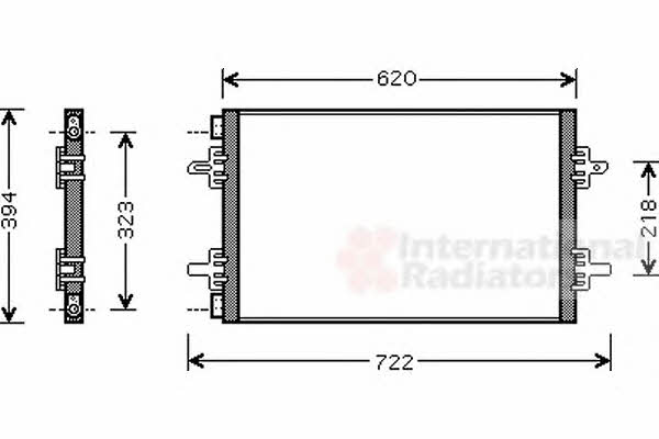 Van Wezel 43005294 Радіатор кондиціонера (Конденсатор) 43005294: Приваблива ціна - Купити у Польщі на 2407.PL!