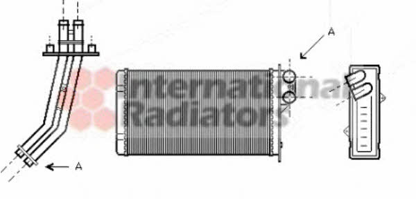 Van Wezel 43006170 Радіатор опалювача салону 43006170: Приваблива ціна - Купити у Польщі на 2407.PL!