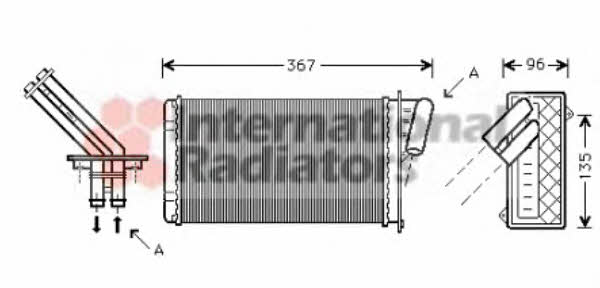 Van Wezel 43006203 Радиатор отопителя салона 43006203: Отличная цена - Купить в Польше на 2407.PL!