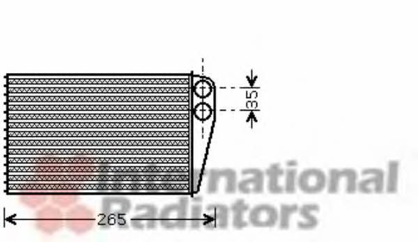 Van Wezel 43006354 Радиатор отопителя салона 43006354: Отличная цена - Купить в Польше на 2407.PL!