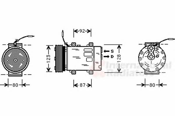 Van Wezel 4300K243 Compressor, air conditioning 4300K243: Buy near me in Poland at 2407.PL - Good price!