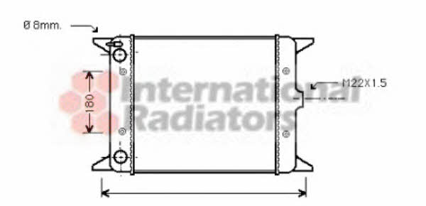 Van Wezel 58002012 Радіатор охолодження двигуна 58002012: Приваблива ціна - Купити у Польщі на 2407.PL!