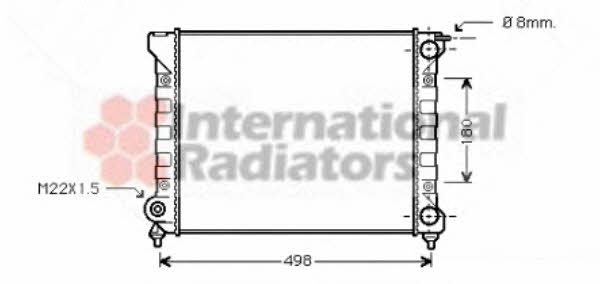 Van Wezel 58002047 Radiator, engine cooling 58002047: Buy near me in Poland at 2407.PL - Good price!