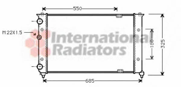 Van Wezel 58002156 Radiator, engine cooling 58002156: Buy near me in Poland at 2407.PL - Good price!