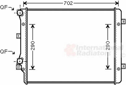 Van Wezel 58002207 Radiator, engine cooling 58002207: Buy near me in Poland at 2407.PL - Good price!