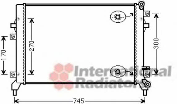 Van Wezel 58002295 Chłodnica, układ chłodzenia silnika 58002295: Dobra cena w Polsce na 2407.PL - Kup Teraz!