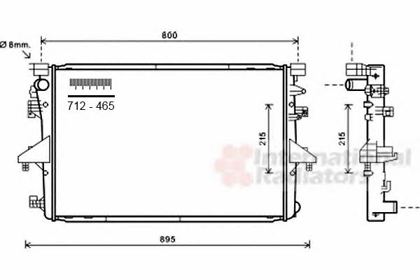 Van Wezel 58002317 Radiator, engine cooling 58002317: Buy near me in Poland at 2407.PL - Good price!