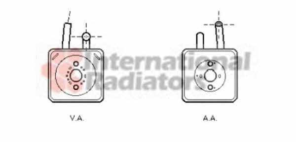 Van Wezel 58003089 Oil cooler 58003089: Buy near me in Poland at 2407.PL - Good price!