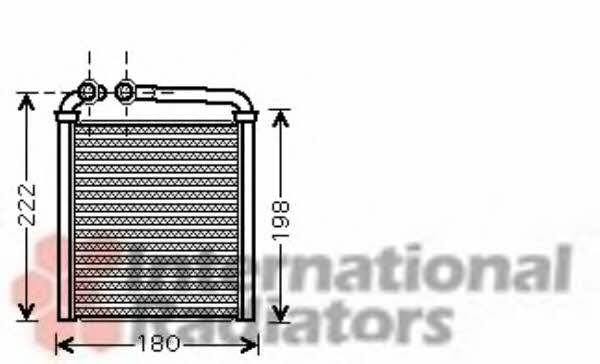 Van Wezel 58006256 Радиатор отопителя салона 58006256: Отличная цена - Купить в Польше на 2407.PL!