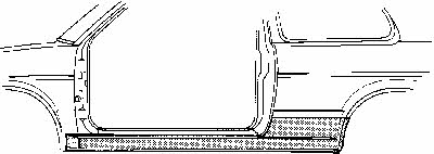 Schwellerabdeckungen Volkswagen Polo: 5824101 Van Wezel Schwelle links