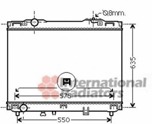 Van Wezel 83002127 Радиатор охлаждения двигателя 83002127: Отличная цена - Купить в Польше на 2407.PL!