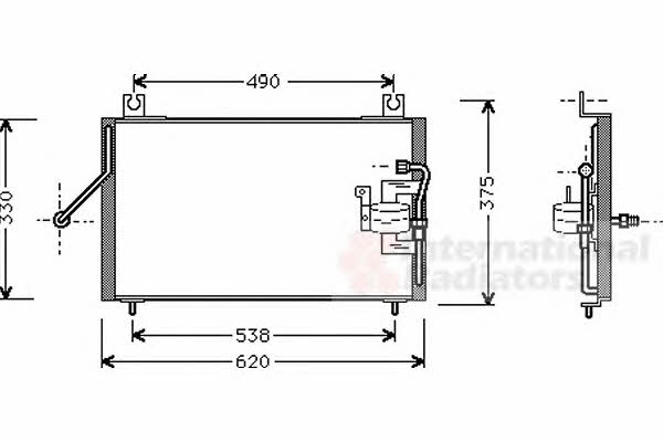 Van Wezel 83005003 Радіатор кондиціонера (Конденсатор) 83005003: Приваблива ціна - Купити у Польщі на 2407.PL!