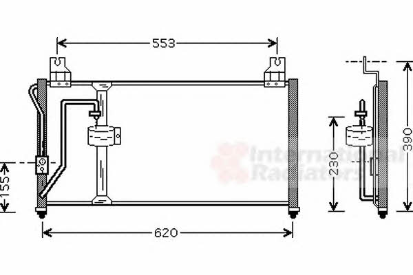 Klimakühler KIA Clarus (Kia Clarus): 83005027 Van Wezel Kühlmodul