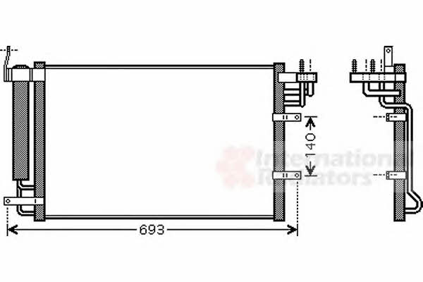 Van Wezel 83005093 Радіатор кондиціонера (Конденсатор) 83005093: Приваблива ціна - Купити у Польщі на 2407.PL!