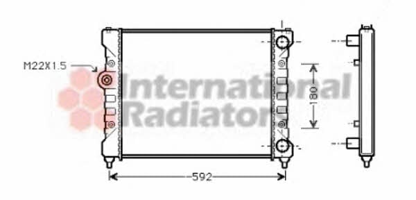 Van Wezel 49002024 Radiator, engine cooling 49002024: Buy near me at 2407.PL in Poland at an Affordable price!