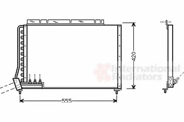 Van Wezel 59005090 Радиатор кондиционера (Конденсатор) 59005090: Купить в Польше - Отличная цена на 2407.PL!