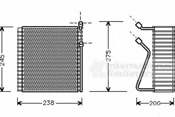 Van Wezel 5900V091 Испаритель кондиционера 5900V091: Отличная цена - Купить в Польше на 2407.PL!