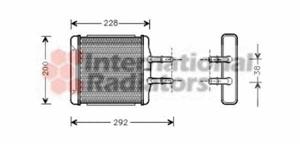 Van Wezel 81006027 Heat exchanger, interior heating 81006027: Buy near me at 2407.PL in Poland at an Affordable price!