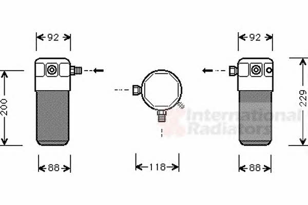 Van Wezel 8100D021 Осушувач кондиціонера 8100D021: Приваблива ціна - Купити у Польщі на 2407.PL!