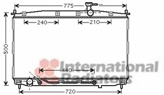 Van Wezel 82002174 Radiator, engine cooling 82002174: Buy near me in Poland at 2407.PL - Good price!