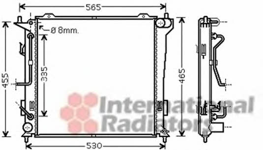 Van Wezel 82002182 Radiator, engine cooling 82002182: Buy near me in Poland at 2407.PL - Good price!