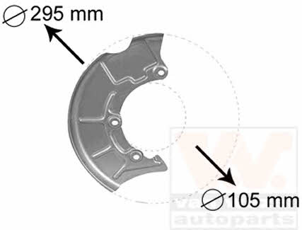 Van Wezel 5888372 Кожух гальмівного диска 5888372: Приваблива ціна - Купити у Польщі на 2407.PL!