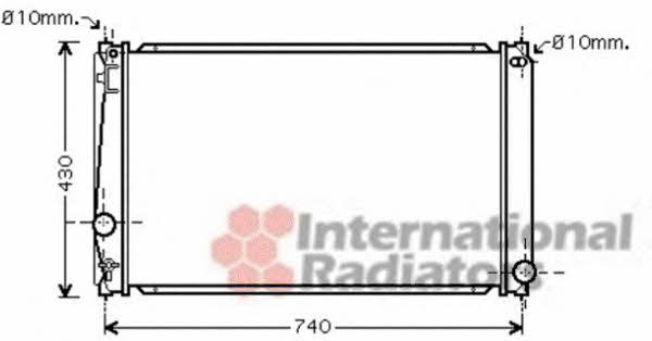 Van Wezel 53002418 Радиатор охлаждения двигателя 53002418: Отличная цена - Купить в Польше на 2407.PL!