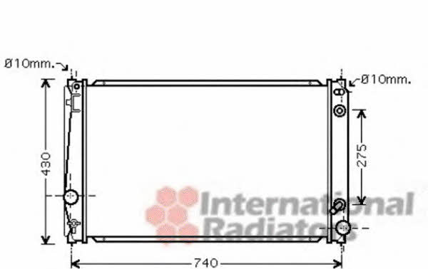 Van Wezel 53002420 Radiator, engine cooling 53002420: Buy near me in Poland at 2407.PL - Good price!