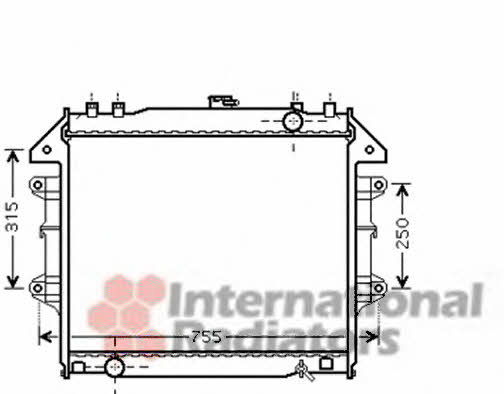 Van Wezel 53002430 Radiator, engine cooling 53002430: Buy near me in Poland at 2407.PL - Good price!