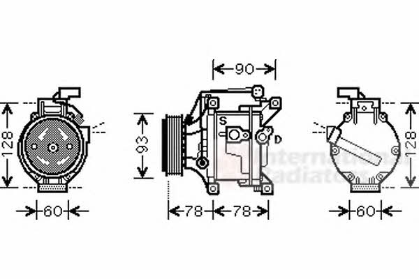 Van Wezel 5300K468 Compressor, air conditioning 5300K468: Buy near me in Poland at 2407.PL - Good price!