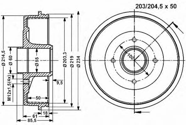 Vema 801220 Bremstrommel hinten 801220: Kaufen Sie zu einem guten Preis in Polen bei 2407.PL!